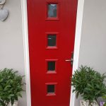 Image of red front door